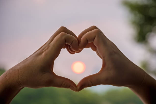 istock Womans hands catching the sun 1194950610