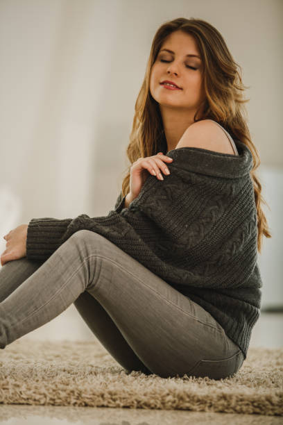 istock Young woman enjoying her free time while relaxing 1194956061
