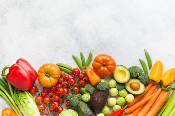 istock Fresh raw ingredients for salad 1194956401