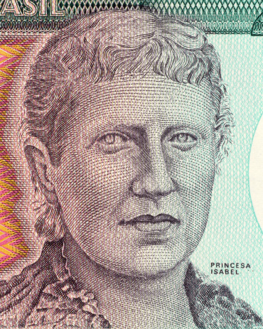 Marie Curie a closeup portrait from old Polish money - Zloty