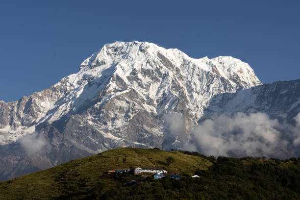 Nepal, Annapurna. Mardi Himal trek. stock photo