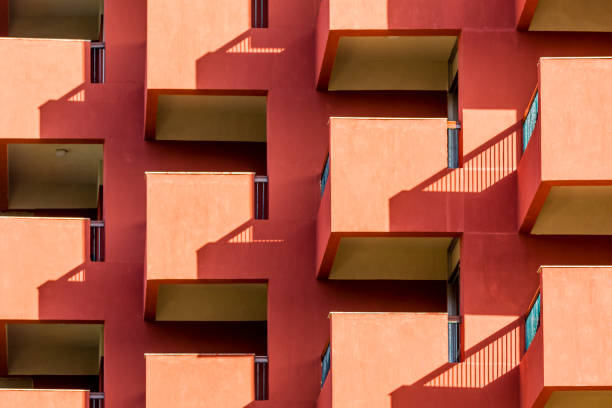 istock Geometric patterns of a building exterior 1194969649