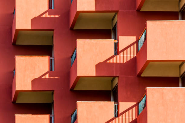 istock Geometric patterns of a building exterior 1194969678