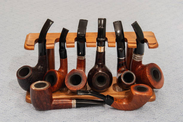 istock set of Classic briar wooden smoke pipe 1194971815