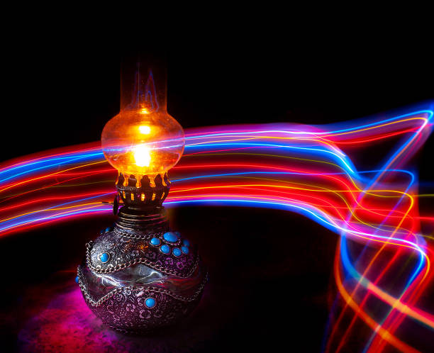 istock light painting and a lantern in the frame 1194978070