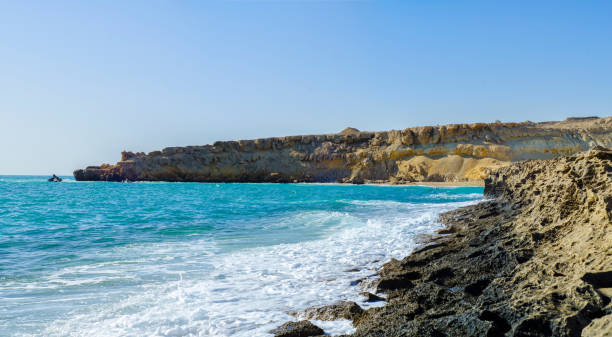 istock a rocky beach in gheshm island in iran 1194981243