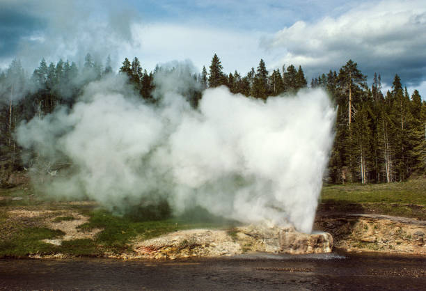 Yellowstone National Park - Riverside Geyser Close-up - 1981. Scanned from Kodachrome slide.
