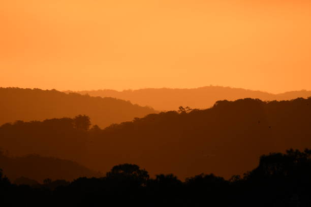 Smoke haze hangs over the Sunshine Coast in Queensland as bushfires engulf much of the eastern coast of Australia.