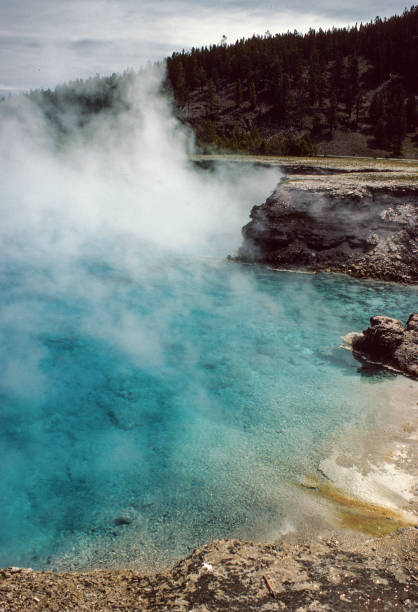 istock Yellowstone National Park - Steaming Hot Spring - 1981 1194984926