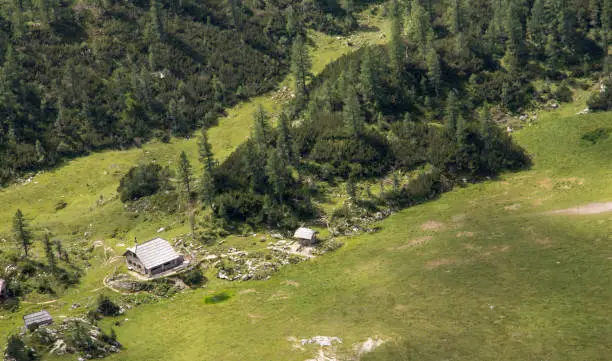 mountain huts in Triglav national park, Slovenia