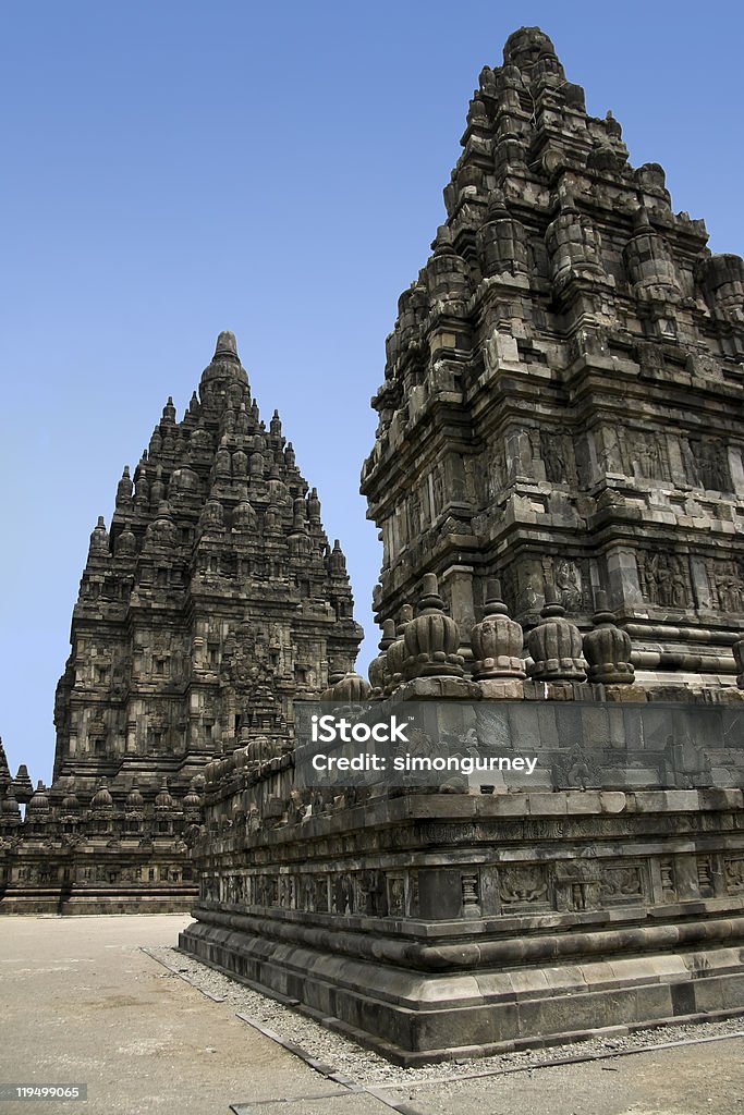 prambanan temples yogyakarta java indonesia  Ancient Stock Photo