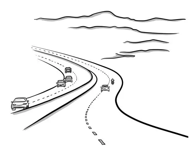 Vector illustration of Highways To No Where