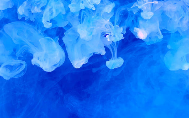 Icy blue marine abstract background. Stylish modern technology background.