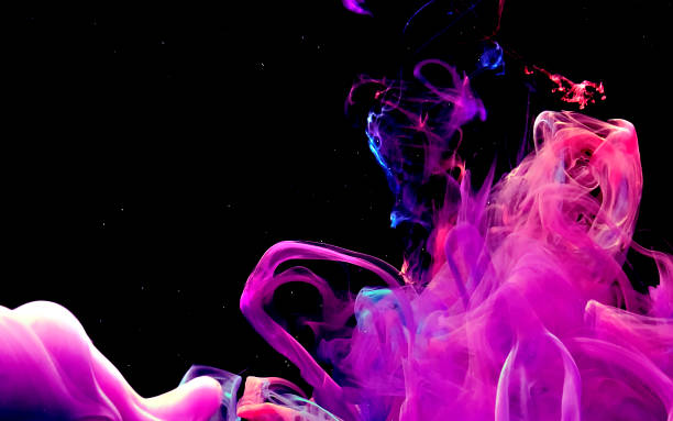 istock Fantastic space color abstract background. Stylish modern technology background. Watercolor ink in water. Cool trending screensaver. 1194994207