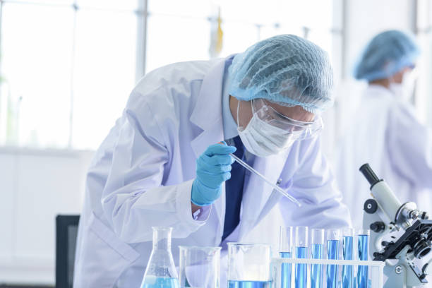 istock Asian scientist team has researching in laboratory. 1194999527