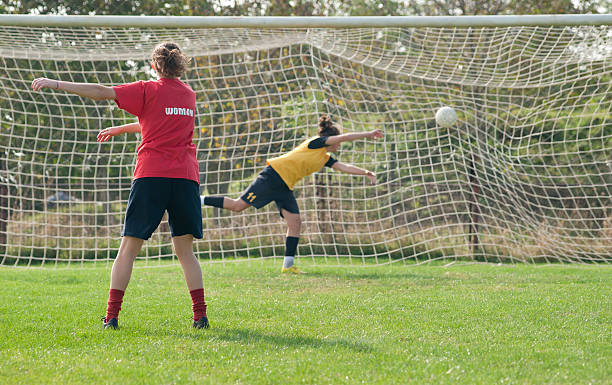 istock Girls playing soccer 119500024