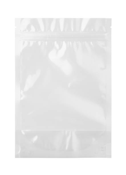 Transparent plastic zipper bag packaging Transparent plastic zipper bag packaging. Isolated on white background. airtight photos stock pictures, royalty-free photos & images