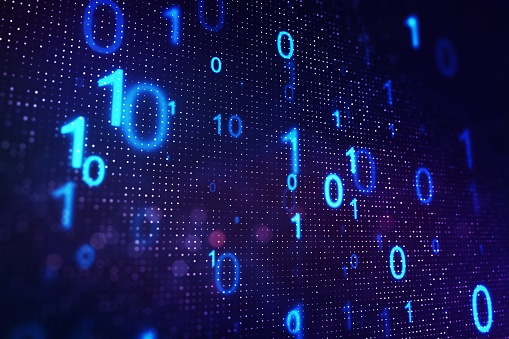 Base Coding Images Creative Blue Binary Code Background Programming And Coding Concept 3d ...