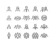 istock People Icons - Classic Line Series 1195004827
