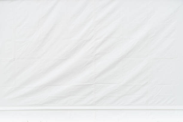 Light background white tarpaulin stock photo