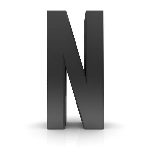 istock letter N black text sign 3d alphabet 1195010951