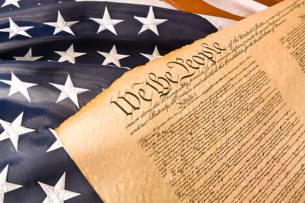 American Constitution - We the people stock photo