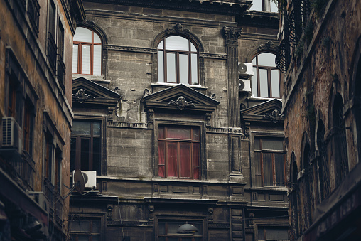 facades of old houses