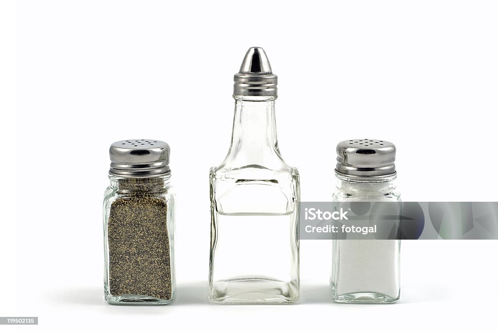 Salt, Pepper, Vinegar  Vinegar Stock Photo