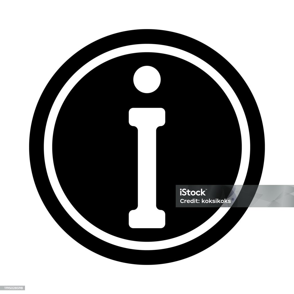 アイコン ロゴ 文字 I シンボル記号情報黒い円でベクター文字 I符号情報データ アルファベットのIのベクターアート素材や画像を多数ご用意