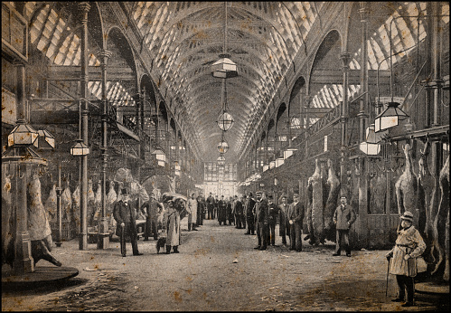 Antique London's photographs: Smithfield meat market