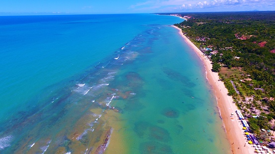 Vista aérea de Arraial d'Ajuda, Bahía, Brasil photo