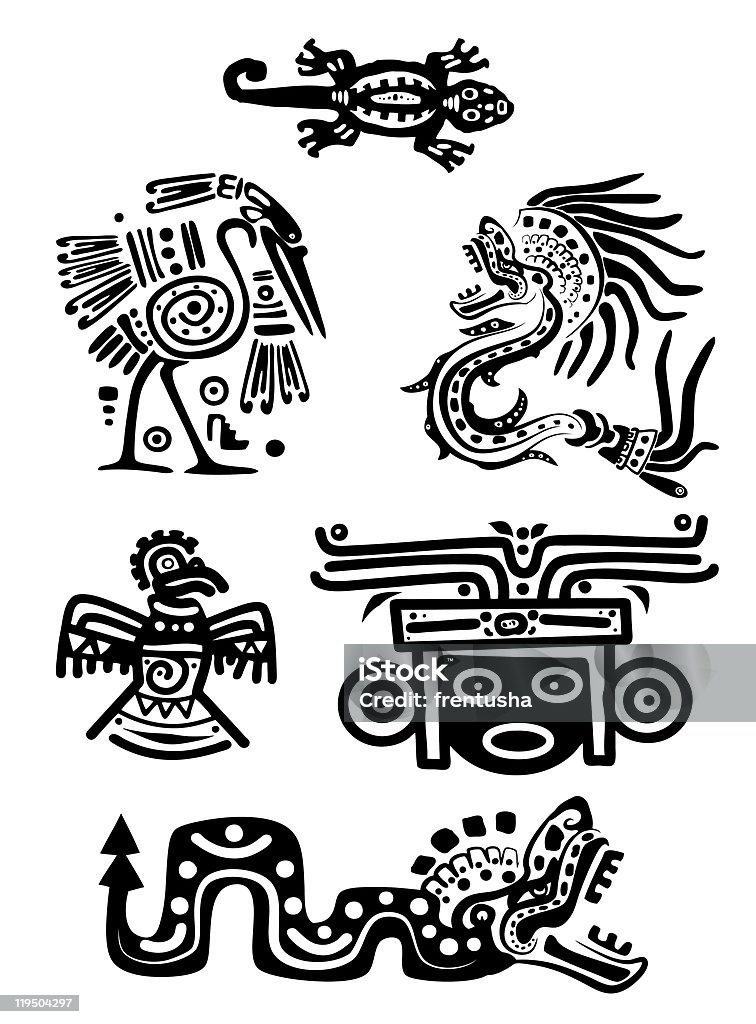 American Indian national patrones - arte vectorial de Águila libre de derechos