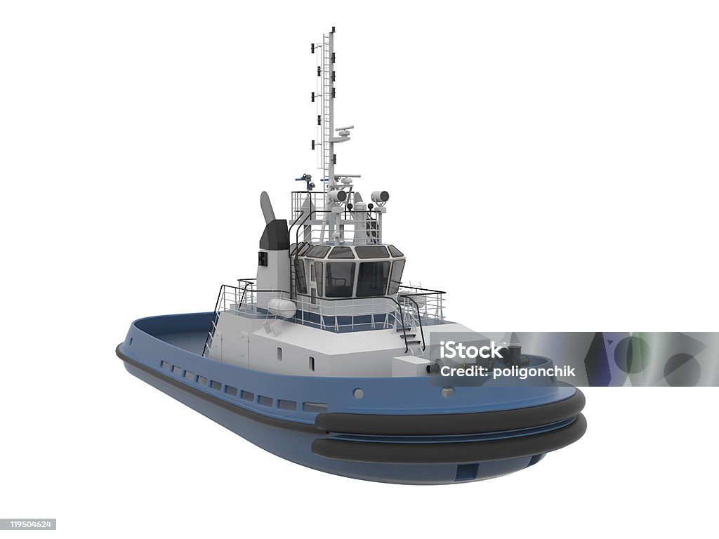 Tug in barca. - Foto stock royalty-free di Rimorchiatore