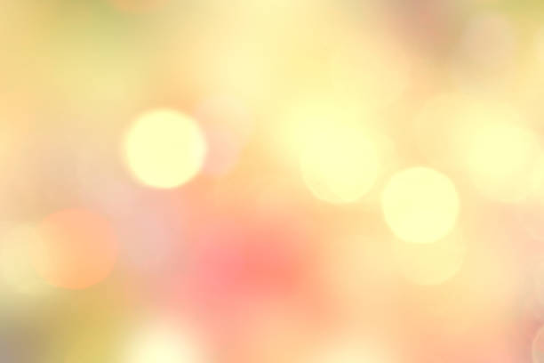 istock Yellow natural bokeh blurred lights backdrop.Autumn design illustration. 1195047952