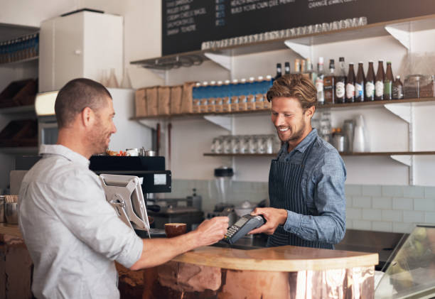 istock You can just tap and go, sir 1195051913