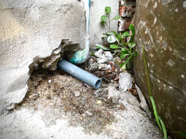 istock Air Conditioner Drain Pipe on The Floor 1195055116