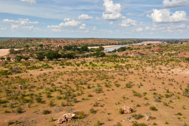 Landscape of Mapungubwe, South Africa stock photo