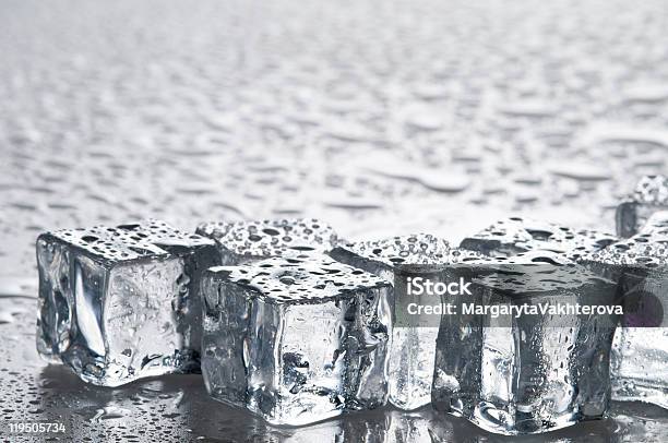 Wet Ice Cubes Objects Stock Photo - Download Image Now - Close-up, Cold Drink, Cold Temperature