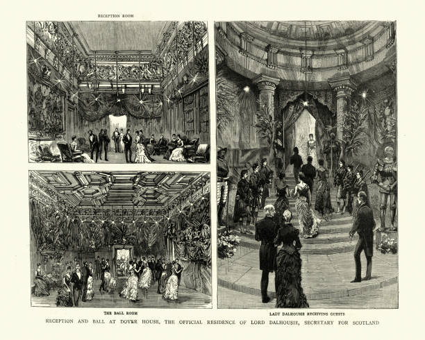 istock Victorian reception and Ball at Dover House, London, 19th Century 1195070775