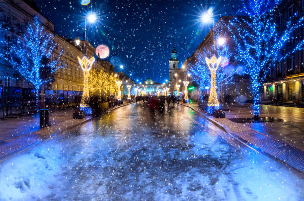 istock Christmas time in Warsaw, Poland 1195074340