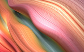 abstract gradient background - rainbow - like fabric - 3d rendering