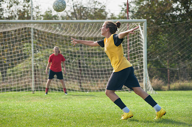istock Girls playing soccer 119507912