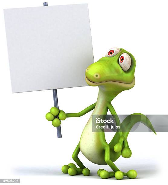Green Lizard Stock Photo - Download Image Now - Clip Art, Color Image, Cut Out