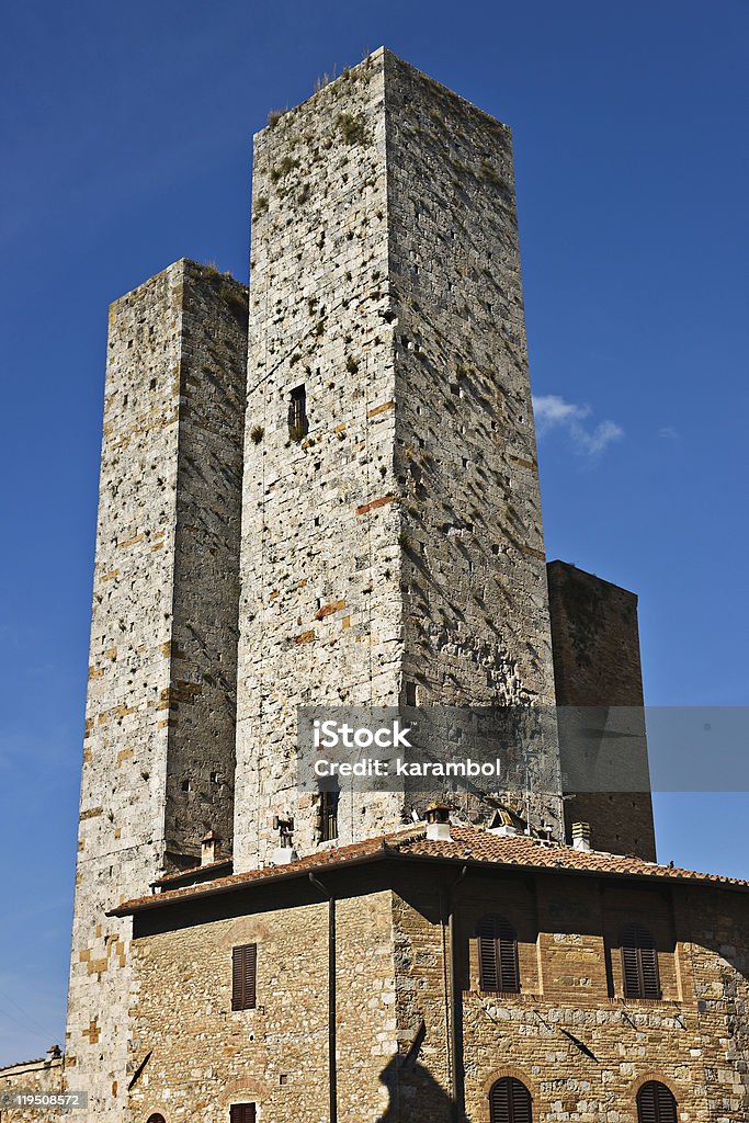 San Gimignano towers - Foto de stock de San Gimignano libre de derechos