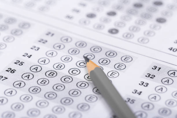 istock Fill in the answer sheet in the exam with a pencil 1195086215