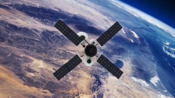 istock Spy Satellite orbiting Earth. NASA Public Domain Imagery 1195098324