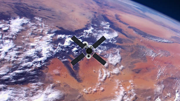 istock Spy Satellite orbiting Earth. NASA Public Domain Imagery 1195098326