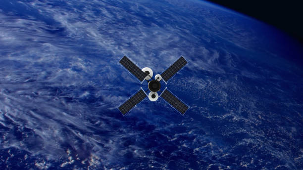 istock Spy Satellite orbiting Earth. NASA Public Domain Imagery 1195098329