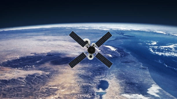 istock Spy Satellite orbiting Earth. NASA Public Domain Imagery 1195099120