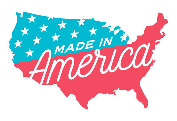 ilustrações de stock, clip art, desenhos animados e ícones de made in america - made in the usa